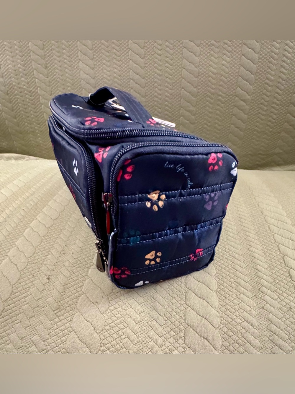 Lug Trolley Cosmetic Bag Paws Navy NWT - Picture 2 of 16